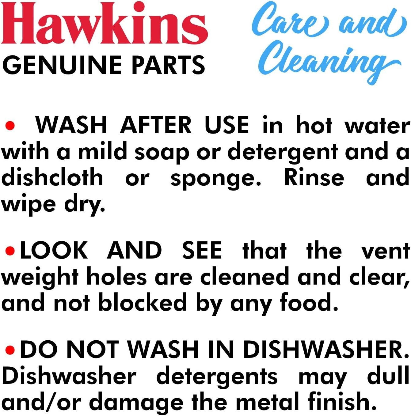 Hawkins H10-20 Pressure Regulator for Classic Aluminum and Stainless Steel Press